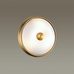 Бра круглое с матовым стеклянным плафоном и металлической окантовкой Soft Halo варинант исполнения - 4 | Loft Concept в Санкт-петербурге