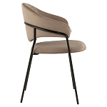 Коричневый стул с обивкой из искусственной замши Alexis варинант исполнения - 3 | Loft Concept в Санкт-петербурге