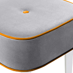 Квадратный мягкий пуф на белых ножках Winton Pouf Square варинант исполнения - 12 | Loft Concept в Санкт-петербурге