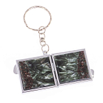 Зеркало брелок складное двухстороннее из натурального камня Серафинит Stone Mirrors варинант исполнения - 6 | Loft Concept в Санкт-петербурге