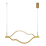 Подвесной светильник волнообразный изогнутый цвета латунь 3000К Spiral Lighting варинант исполнения - 2 | Loft Concept в Санкт-петербурге