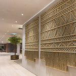 Панно на стену плетеное Макраме бежевый цвет  варинант исполнения - 8 | Loft Concept в Санкт-петербурге