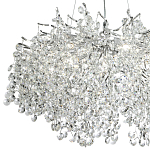 Люстра с хрустальными подвесками на металлических ветках Fairytree Light Silver Chandelier 14 варинант исполнения - 3 | Loft Concept в Санкт-петербурге