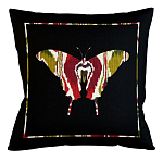 Подушка декоративная бабочка цветной узор Ikat Pattern варинант исполнения - 1 | Loft Concept в Санкт-петербурге