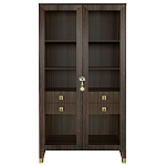 Дизайнерский шкаф витрина Elsa Dreams Walnut с 4-мя ящиками варинант исполнения - 9 | Loft Concept в Санкт-петербурге