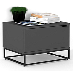 Тумба прикроватная цвета графит с ящиками Strict Lines варинант исполнения - 2 | Loft Concept в Санкт-петербурге