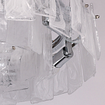 Люстра круглая с подвесными прямоугольными пластинами из стекла Glacier Panels варинант исполнения - 8 | Loft Concept в Санкт-петербурге