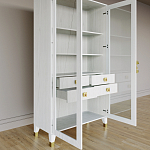 Дизайнерский шкаф витрина Elsa Dreams White с 4-мя ящиками варинант исполнения - 7 | Loft Concept в Санкт-петербурге