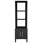 Этажерка Primo с тумбой шпон Черный дуб варинант исполнения - 1 | Loft Concept в Санкт-петербурге