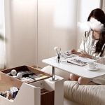 Журнальный столик передвижной с подъемной столешницей Table Trolley варинант исполнения - 3 | Loft Concept в Санкт-петербурге