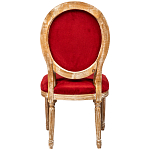 Стул из натурального бука красное с цветным принтом Impressionism in Color варинант исполнения - 2 | Loft Concept в Санкт-петербурге