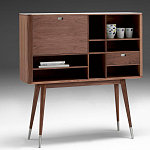 Дизайнерский комод-буфет на высоких ножках с выдвижными ящиками и открытыми полками Joshar варинант исполнения - 1 | Loft Concept в Санкт-петербурге