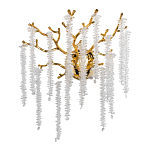 Бра золотого цвета с ветвями и хрустальными подвесками FAIRYTREE Light варинант исполнения - 1 | Loft Concept в Санкт-петербурге