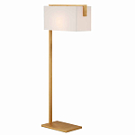 Торшер с прямоугольным абажуром на золотом металлическом каркасе Rectangular Plane  варинант исполнения - 1 | Loft Concept в Санкт-петербурге