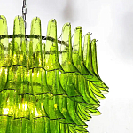 Люстра из семи ярусов зеленого стекла Independence варинант исполнения - 3 | Loft Concept в Санкт-петербурге