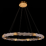 Люстра в форме кольца с золотым декором Warm Heavenly Light варинант исполнения - 8 | Loft Concept в Санкт-петербурге