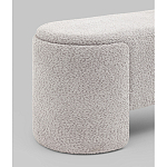 Банкетка Taks букле светло-серый варинант исполнения - 2 | Loft Concept в Санкт-петербурге