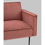 Диван современный вельветовый прямой Worcester Коралл варинант исполнения - 3 | Loft Concept в Санкт-петербурге