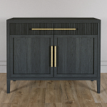 Буфет Primo с двумя ящиками и двумя фасадами Черный дуб варинант исполнения - 2 | Loft Concept в Санкт-петербурге