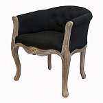 Кресло низкое в стиле прованс Louis French Armchair black flax варинант исполнения - 3 | Loft Concept в Санкт-петербурге