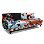 Диван с цветным принтом Qalakabusha Sofa варинант исполнения - 2 | Loft Concept в Санкт-петербурге
