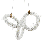Фигурная люстра украшенная кристаллами из хрусталя Gilbertine Crystals Curly Ring Chandelier S варинант исполнения - 1 | Loft Concept в Санкт-петербурге