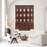 Панно Макраме коричневый цвет  варинант исполнения - 3 | Loft Concept в Санкт-петербурге