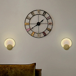 Бра в форме диска из бежевого алебастра Cryptocrystalline Stone варинант исполнения - 3 | Loft Concept в Санкт-петербурге