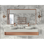 Бра с круглым основанием золотого цвета и двумя вертикальными плафонами Hex Scaffold варинант исполнения - 6 | Loft Concept в Санкт-петербурге