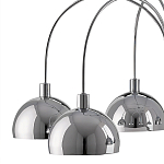 Люстра круглая серебряная с 6-ю плафонами в форме куполов Silver Domes варинант исполнения - 1 | Loft Concept в Санкт-петербурге