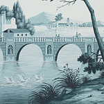 Обои ручная роспись Views of Italy Mare Verde варинант исполнения - 2 | Loft Concept в Санкт-петербурге