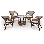 Комплект уличной мебели Sienna Dark Brown варинант исполнения - 1 | Loft Concept в Санкт-петербурге