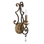 Бра в форме свечи и подвесками в классическом стиле Quoizel варинант исполнения - 1 | Loft Concept в Санкт-петербурге