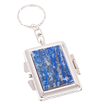 Зеркало брелок складное двухстороннее из натурального камня Лазурит Stone Mirrors варинант исполнения - 1 | Loft Concept в Санкт-петербурге