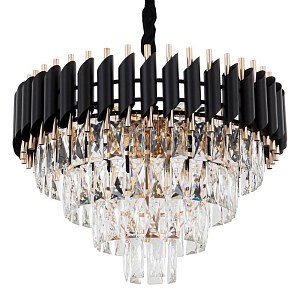 Круглая многоярусная люстра Empire Black