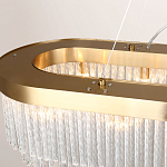 Люстра подвесная овальная со стеклянными трубками Nembus варинант исполнения - 2 | Loft Concept в Санкт-петербурге