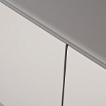 Тумба под телевизор со стеклянной столешницей и с выдвижными ящиками Minimalist Accent варинант исполнения - 3 | Loft Concept в Санкт-петербурге