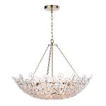 Люстра декорированная цветами из стекла Lightness of Flowers варинант исполнения - 1 | Loft Concept в Санкт-петербурге