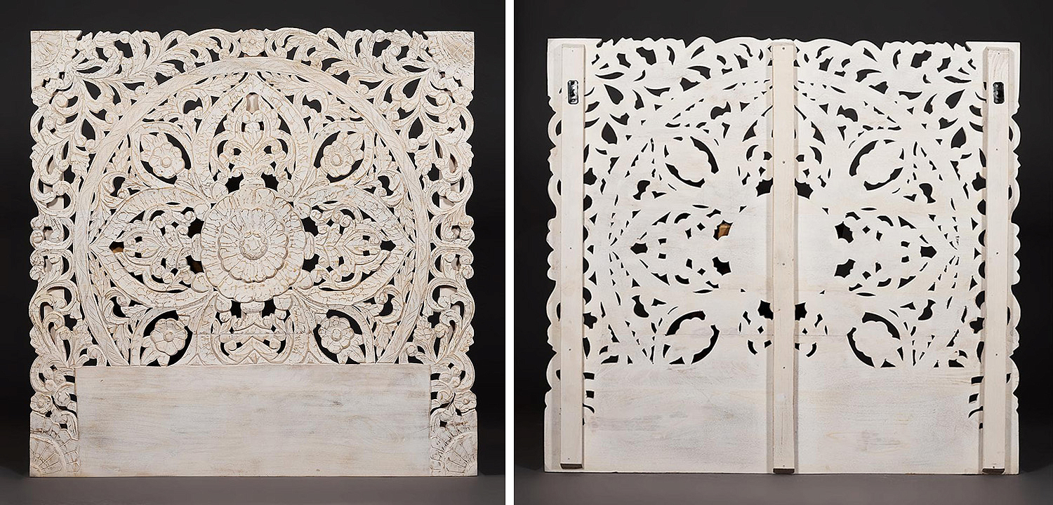 Изголовье-панно Indian antique white Headboard - Loft-Concept в Санкт-петербурге