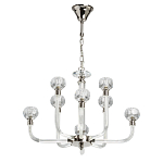 Люстра с 8-ю лампами и гранеными стеклянными плафонами Prism Gala варинант исполнения - 2 | Loft Concept в Санкт-петербурге