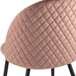 Мягкий стул в велюре пыльно-розового цвета Miruna Chair варинант исполнения - 7 | Loft Concept в Санкт-петербурге