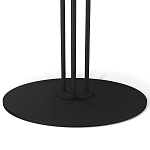 Стол журнальный с круглой столешницей из стекла Gray and Gold Marble варинант исполнения - 5 | Loft Concept в Санкт-петербурге