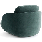 Полукруглое мягкое кресло Halle Green Armchair варинант исполнения - 5 | Loft Concept в Санкт-петербурге