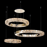 Люстра из 3-х колец с мозаичным хрустальным оформлением Sparks of Crystal варинант исполнения - 1 | Loft Concept в Санкт-петербурге