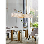 Люстра прямоугольная из фактурного стекла Chandelier Beam варинант исполнения - 4 | Loft Concept в Санкт-петербурге