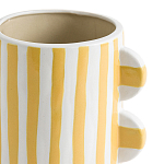 Ваза из фаянса Brighter than the Stars жёлтая полоска варинант исполнения - 2 | Loft Concept в Санкт-петербурге