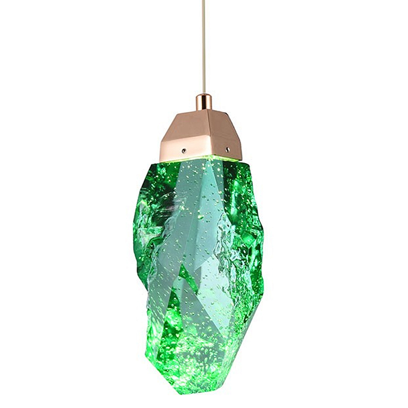 Подвесной светильник Soar Hanging Lamp Brass Green Зелёный Латунь Зеленый в Санкт-петербурге | Loft Concept 