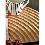 Журнальный столик с круглой фактурной столешницей из натурального дерева Vortex варинант исполнения - 5 | Loft Concept в Санкт-петербурге