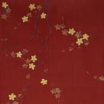 Обои ручная роспись Cherry Tree Special Colourway on Scarlet Lady dyed silk варинант исполнения - 1 | Loft Concept в Санкт-петербурге