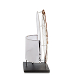 Настольная лампа из перламутра и дерева на подставке Indonesian Shell варинант исполнения - 5 | Loft Concept в Санкт-петербурге